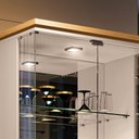 Ver imagem 2 de Cristaleira Hb Móveis Aura 2 Portas de Vidro 1 Gaveta Cinamomo-off White