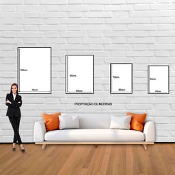 Quadro Decorativo Floral Contemporâneo, Tela em Canvas , Ideal para Ambiente de Sala e Quarto - 4