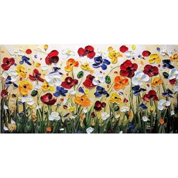 Quadro Decorativo Floral Contemporâneo, Tela em Canvas , Ideal para Ambiente de Sala e Quarto - 2