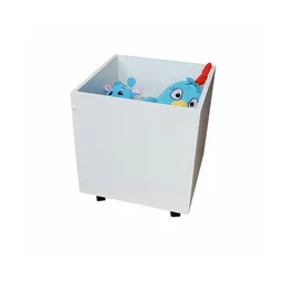 Baú com rodízios em mdf multiuso infantil para brinquedos - 1