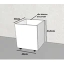 Ver imagem 3 de Baú com rodízios em mdf multiuso infantil para brinquedos