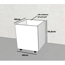 Baú com rodízios em mdf multiuso infantil para brinquedos - 3