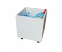 Ver imagem 1 de Baú com rodízios em mdf multiuso infantil para brinquedos