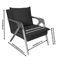 Ver imagem 3 de Kit 2 Poltronas decorativa Monalisa Luxo Dora Bela 0120