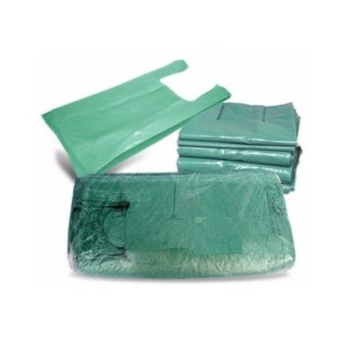 Sacola Reciclada Verde 35cm x 45cm Pacote C/550 Und