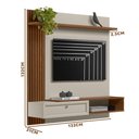 Ver imagem 4 de Painel Ripado TV Até 55 Polegadas Freijó Off White Faisão Shop JM