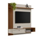 Ver imagem 2 de Painel Ripado TV Até 55 Polegadas Freijó Off White Faisão Shop JM