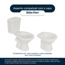 Ver imagem 4 de Assento Sanitário Laqueado Dalia Cinza Claro para Vaso Fiori