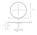 Ver imagem 2 de Mesa de Jantar Tulipa Saarinen Redonda 60cm Laqueada - Preto