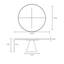 Ver imagem 3 de Mesa de Jantar Cone 120cm Freijó - Branco