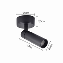 Ver imagem 5 de Spot Direcionável de Sobrepor Nordecor Blet Led 5w Bivolt Preto 6144