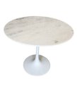 Ver imagem 2 de Mesa de Jantar Tulipa Saarinen Redonda 80 Mármore Branco Extra - Branco