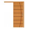 Porta de Correr com Trilho de Madeira Folha Frisada 210 (a) X 82 (l) C/fechadura - 1