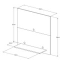 Ver imagem 3 de Painel para Tv 32 Polegadas Wood - Preto