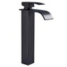 Torneira Banheiro Cascata Alta Preta C/ Monocomando - 1