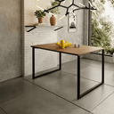 Ver imagem 1 de Mesa de Jantar Industrial Aço 4 Lugares 1,20x0,80 Klm Store