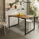 Ver imagem 2 de Mesa de Jantar Industrial Aço 4 Lugares 1,20x0,80 Klm Store