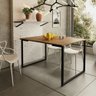 Mesa de Jantar Industrial Aço 4 Lugares 1,20x0,80 Klm Store - 2