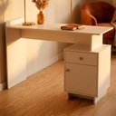 Ver imagem 2 de Mesa Escrivaninha 1 Porta 1 Gaveta B33 122 Cm Branco Novam