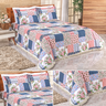 Kit Cobre Leito Coucha Casal Padrão Delicado Floral 3 peças - 5