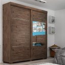 Ver imagem 1 de Guarda-Roupa Casal com Espelho 2 Portas 3 Gavetas Heloísa Plus Acp Móveis