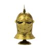 Enfeite Capacete Cavaleiro Medieval Dourado 47x26x30cm - 1