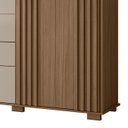 Ver imagem 6 de Cômoda para Quarto 147cm com 4 Gavetas Rusk Carvalho/fendi Z17 - Mpozenato