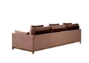 Ver imagem 4 de Sofá 3 Lugares com Base em Mdf, Veludo Marrom, 2,62m