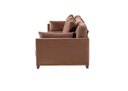 Ver imagem 5 de Sofá 3 Lugares com Base em Mdf, Veludo Marrom, 2,62m