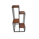 Ver imagem 3 de Suporte Plantas Chão 4 Andares Estante Estilo Industrial