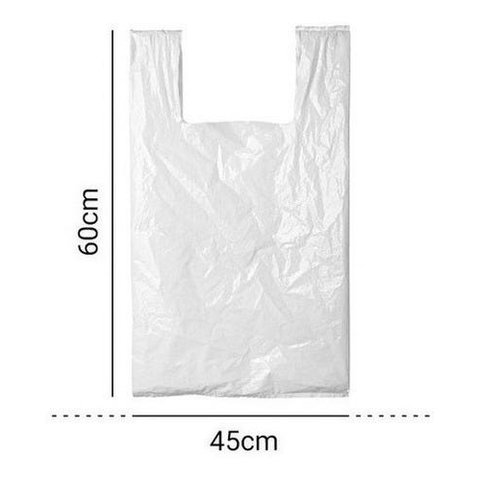 Sacola Plástica Branca Polietileno Reciclado 45x60 Pct 5kg