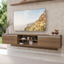 Ver imagem 1 de Rack Suspenso para TV até 80 Polegadas 218 cm 2 Portas Rustic Glamy Madesa
