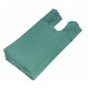 Sacola Reciclada 40 X 50 Verde Pacote Com 1 Kg