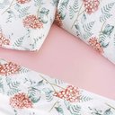 Ver imagem 3 de Jogo de Cama Lençol Maggy Casal 4 Peças Percale 200 Fios Estampado Hortencia Floral Rosa 80% Algod