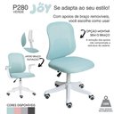 Ver imagem 4 de Cadeira de Escritório Tela Mesh Diretor Giratória Colorida Verde