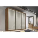 Ver imagem 1 de Guarda Roupa 3 Portas de Correr e 6 Gavetas Diamond/londres Cumaru/fendi - Novo Horizonte