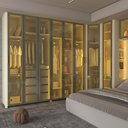 Ver imagem 5 de Guarda Roupa Modulado 04 Innova Reflecta 14 Portas Off White - Gelius
