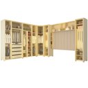 Ver imagem 4 de Guarda Roupa Modulado 04 Innova Reflecta 14 Portas Off White - Gelius
