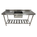 Ver imagem 2 de Pia Aço Inox Industrial 170x60x90 Cm Cuba Centralizada Nortinox