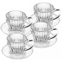 Ver imagem 1 de Conjunto 4 Xícaras Café com Pires 110ml Vidro Império Wolff