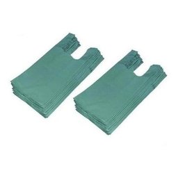 Kit 500 Sacolas Plasticas 40x50 Verde Reciclada - 1
