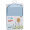 Ver imagem 3 de Kit Estojo Cuidados Higiene Bebê Tesoura Pente Cortador Buba:azul