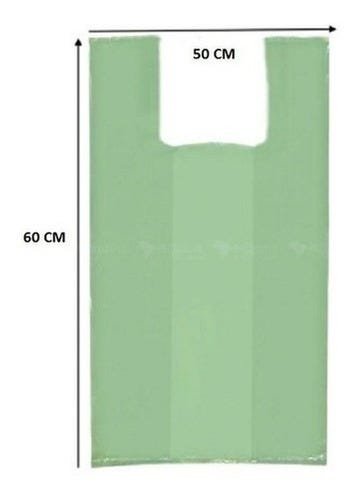 Sacola Plástica Reciclada Reforçada 50x60 Verde - 1 Kg - 3