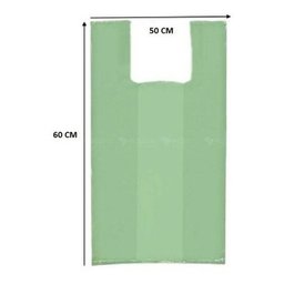 Sacola Plástica Reciclada Reforçada 50x60 Verde - 1 Kg - 3