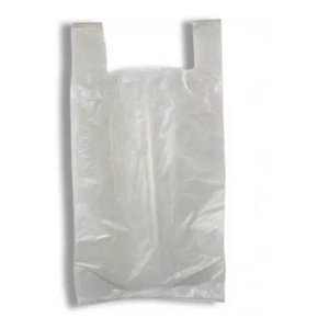 Sacola Plástica Branca Reciclada 35x45 - 5kg