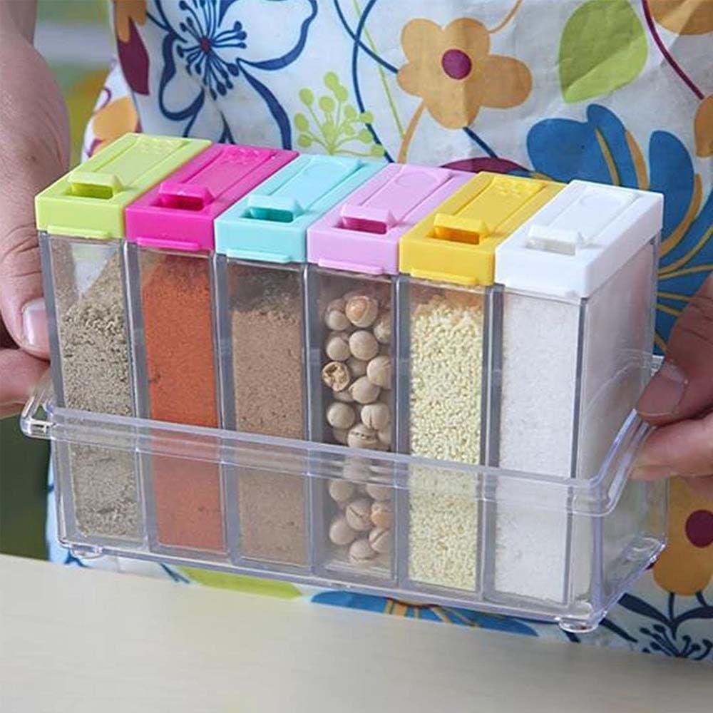 Organizador Tempero Acrílico Porta Condimento 7 Peças - 3