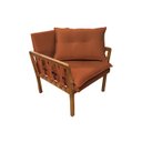 Ver imagem 2 de Kit 2 Poltronas Decorativa Luxo Safira Dora Bela Califónia 0126 Ferrugem