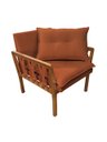Ver imagem 2 de Kit 2 Poltronas Decorativa Luxo Safira Dora Bela Califónia 0126 Ferrugem