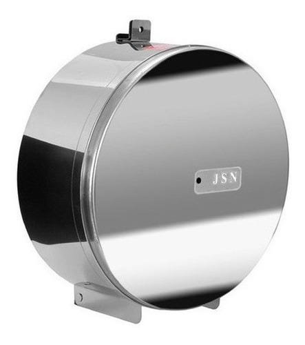 Suporte Rolo Papel Higienico Aço Inox Com Porta Cadeado 300m - 1