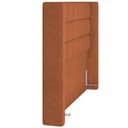 Ver imagem 2 de Kit Cabeceira Cama Box Paris 140cm com Puff Recamier Itália P05 Bouclê Terracota